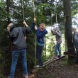 Teamwork am Niederseilgarten