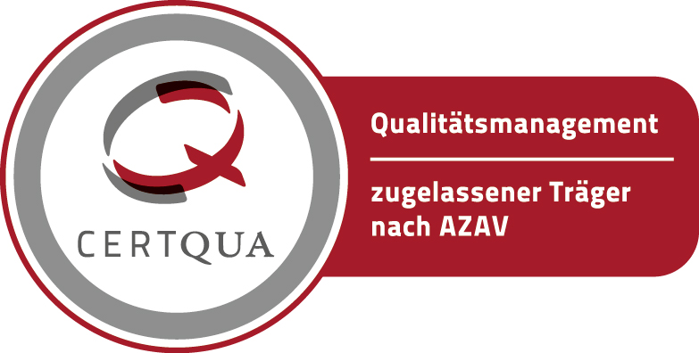 (Logo) CERTQUA - Zertifizierung nach ISO 9001, ISO 29990 und AZAV